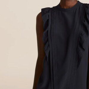 Blue sleeveless blouse Rebecca Taylor